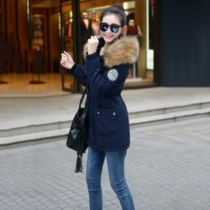 2019 женская верхняя одежда теплые зимние женские куртки пальто мода большие