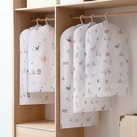 peva clothes dust cover clothes hanging coat dust cover home storage bag pouch case organizer wardrobe hanging clothing covers