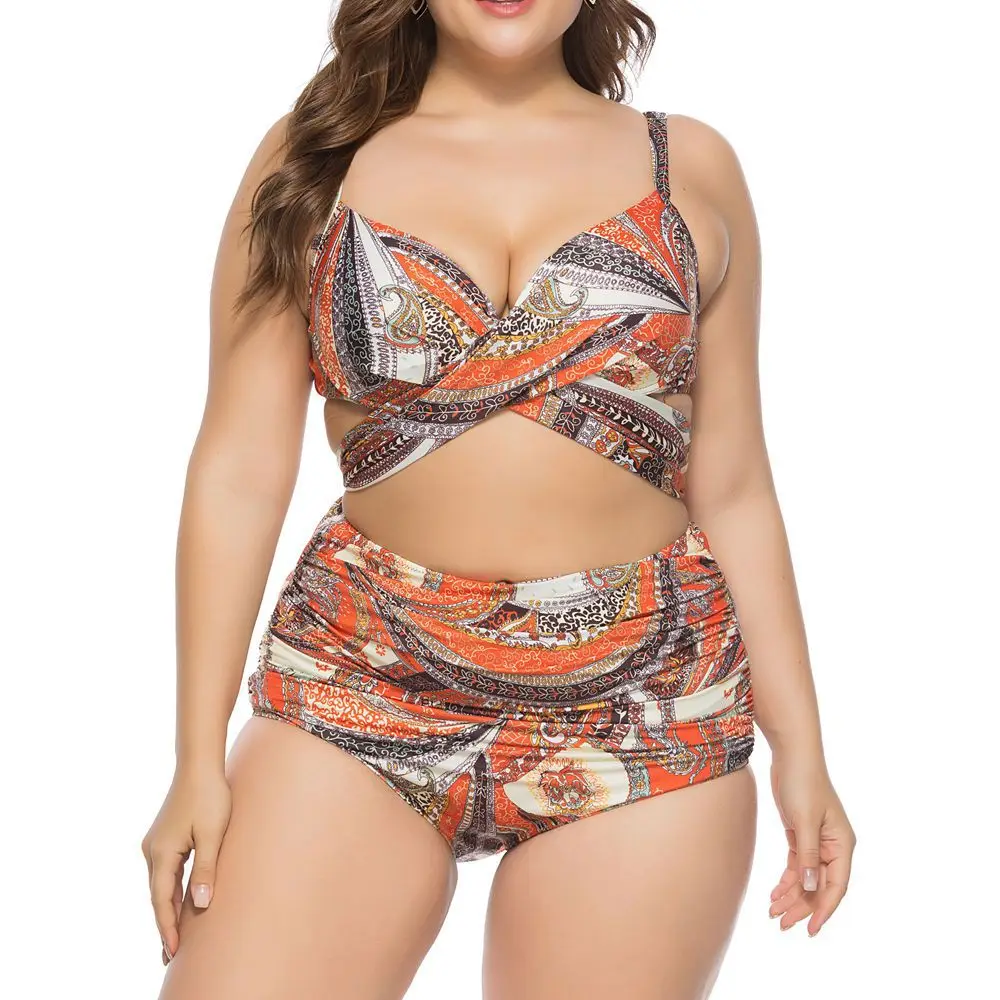 

2022 Conservative Traje De Ba O Mujer Maio Plus Size Bathing Suit Women Two Piece Swimsuit For Women Brazilian Bikini