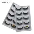 Ресницы норковые объемные Длинные для макияжа, 5 пар