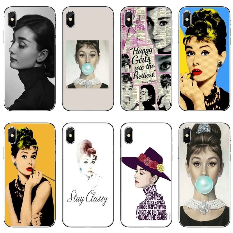 Одри Хепберн аксессуары чехол для телефона iPhone 12 11 Pro Max XS XR X 8 7 Plus 6 6S 5 5S SE 2020 |