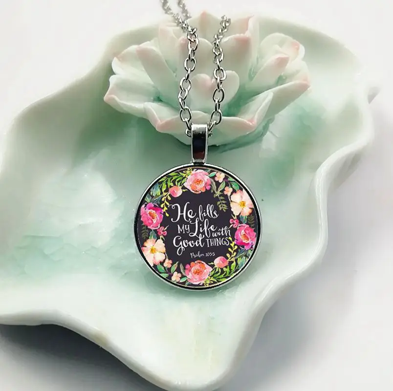 New Psalm 147:4 He Counts The Stars and Calls Them All by NAME Bible Verses Nursery Verse Necklace Fashion | Украшения и