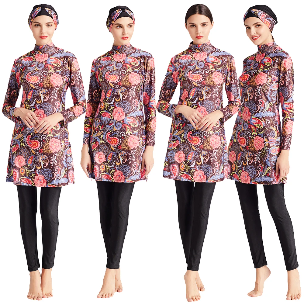 3 шт. мусульманские купальники с длинным рукавом |