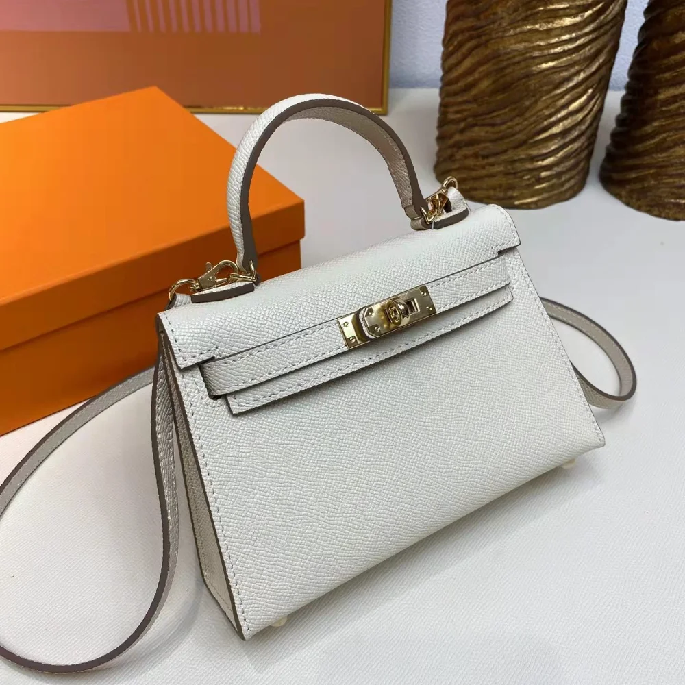 

Pure Manual Candle Line Bag Imported Leather Handbag Shoulder Parcel Palm Pattern Second Generation Luxury Designer Women Bags