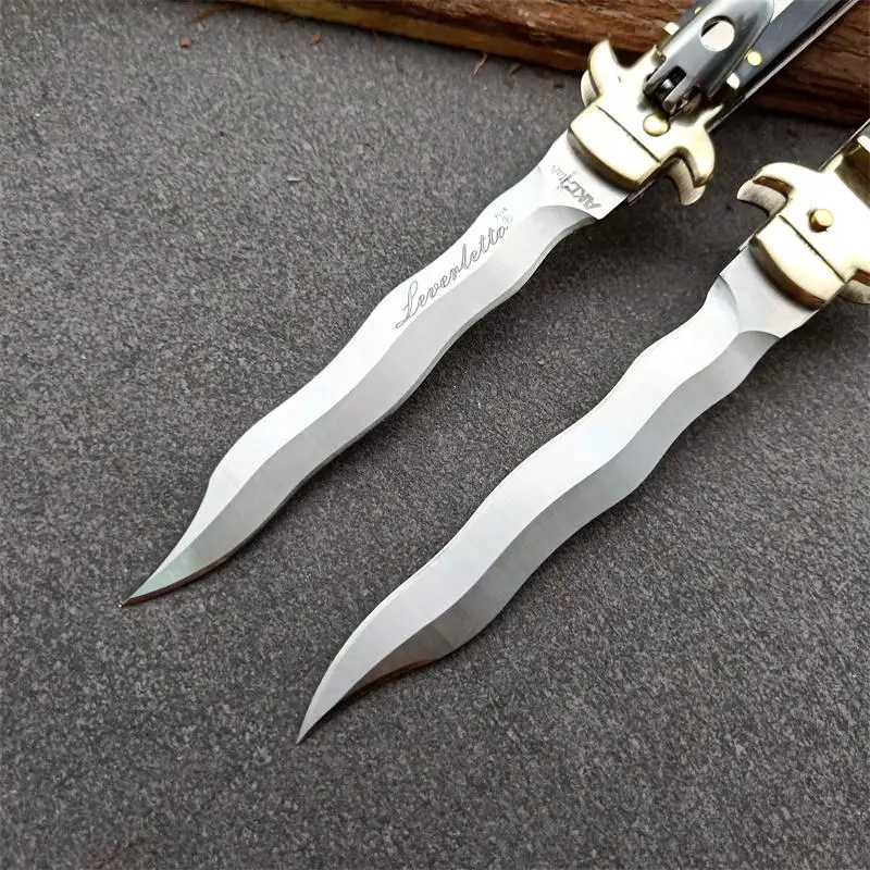 MANCROZ итальянская мафия складной нож со змеиным лезвием Стильный карманный EDC