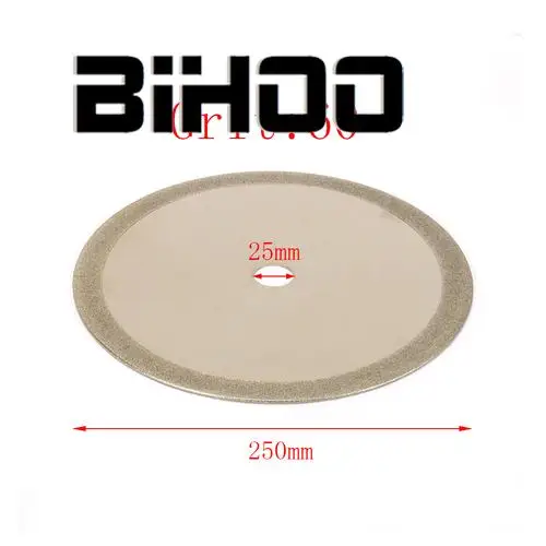 10'' 60# Circular Diamond Saw Blade Cutting Disc Grinding Cutter Cut Glass Jade Pvc Pipe Agate Bore 25mm | Инструменты