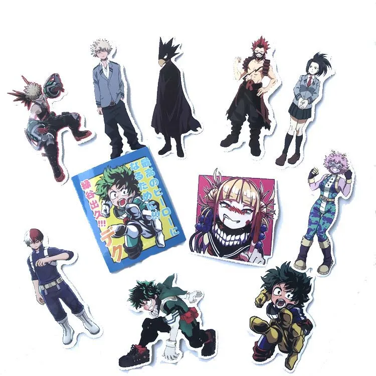 70pcs Japanese manga My Hero Academia suitcase Stickers laptop skateboard Anime Character Electric car decals | Автомобили и