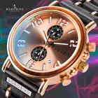 Часы мужские, деревянные, водонепроницаемые, с хронографом, в подарочной коробке, L-S26