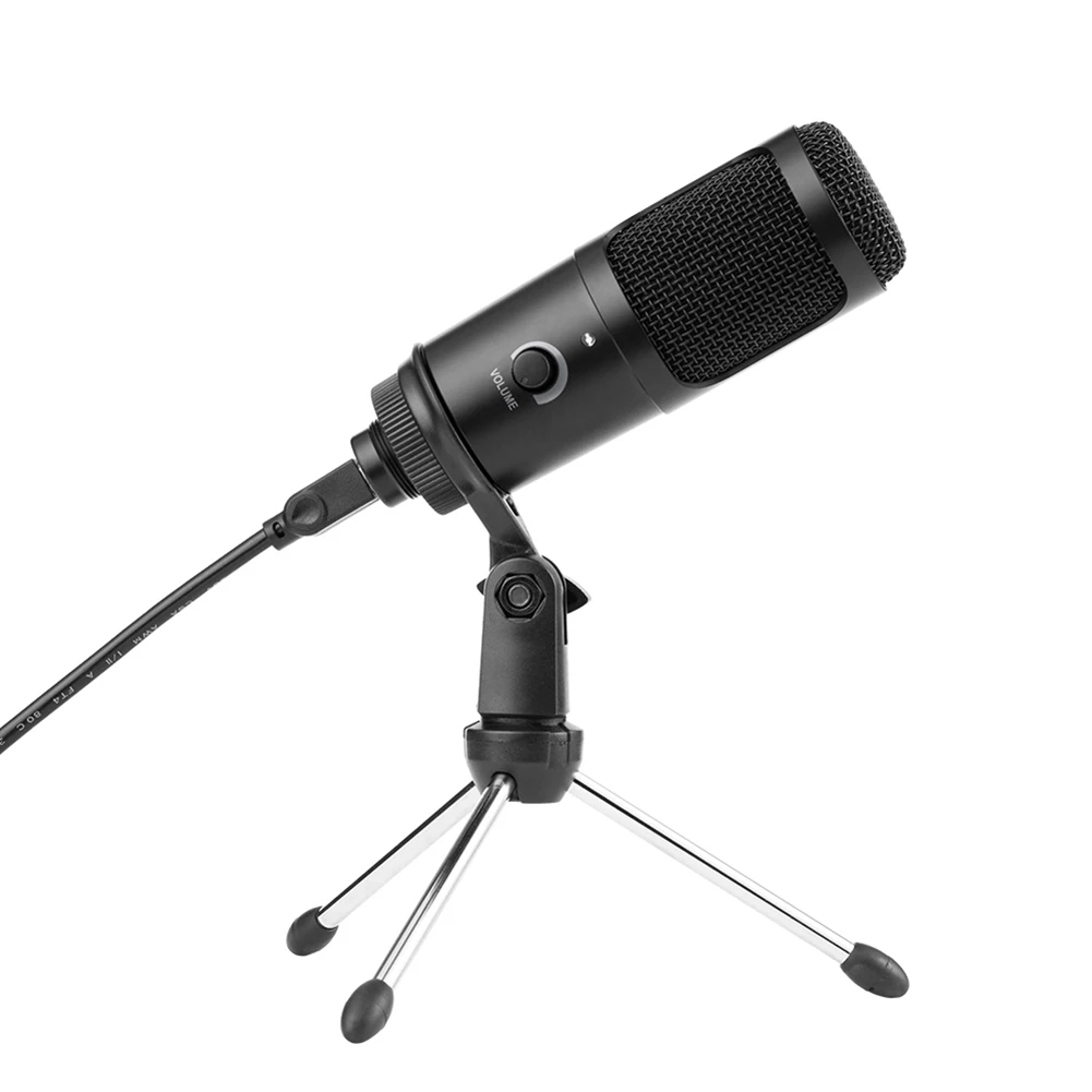 

USB Condenser Recording Microphone for Windows XP/Vista/7/8/10 for Mac Studio Recording Vocals Voice