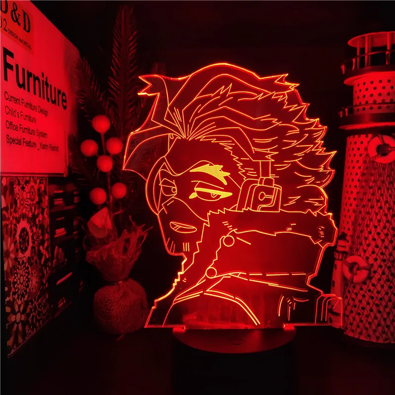 

Boku No Hero LED Hawks 3D Night Light Anime My Hero Academia Academia Home Decoration Lampara De Noche Dormitorio Bedroom Decor