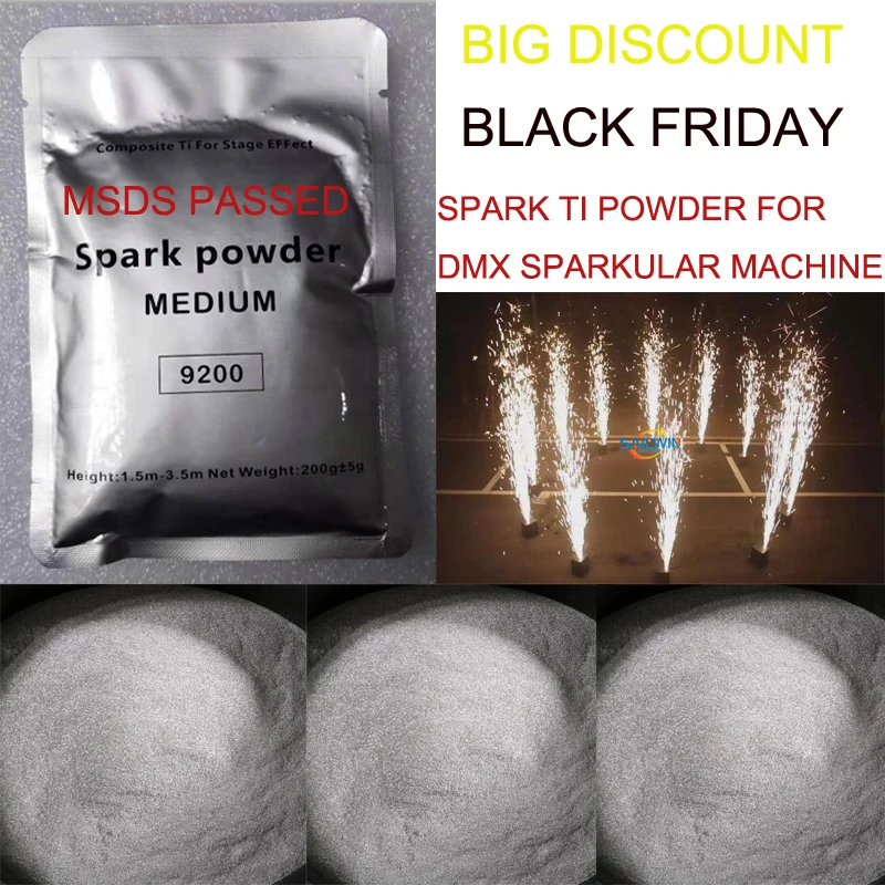10X MSDS Ti порошок 200 г/пакет титановый металлический для холодной свечи фонтанный