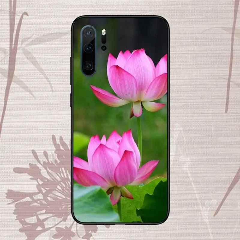 

Lotus Flowers Phone Case For Huawei P20 P30 P40 lite Pro P Smart 2019 Mate 10 20 Lite Pro Nova 5t