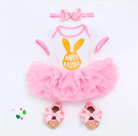 50-57cm Baby Girl doll clothes pink Cotton Rompers monkey pattern adorable sock hat bebe reborn dress | Игрушки и хобби