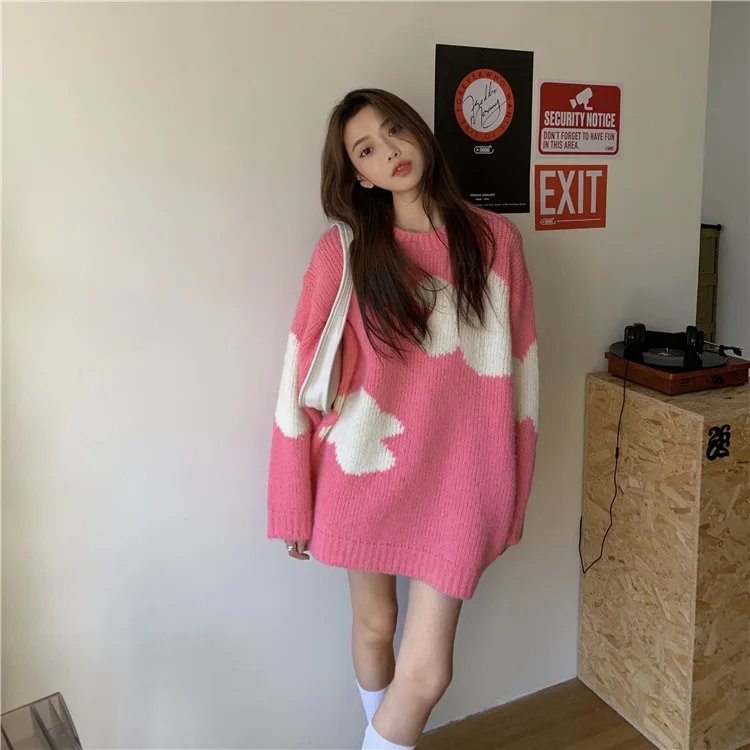 

Style Sweet Long Sleeve Women's Loose ShowNuyoah