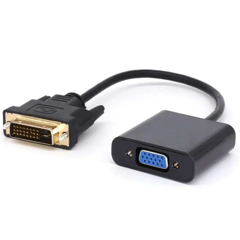 DVI 24 + 1 25Pin мужчина к 15Pin Женский кабель конвертер для компьютера ПК HDTV монитор