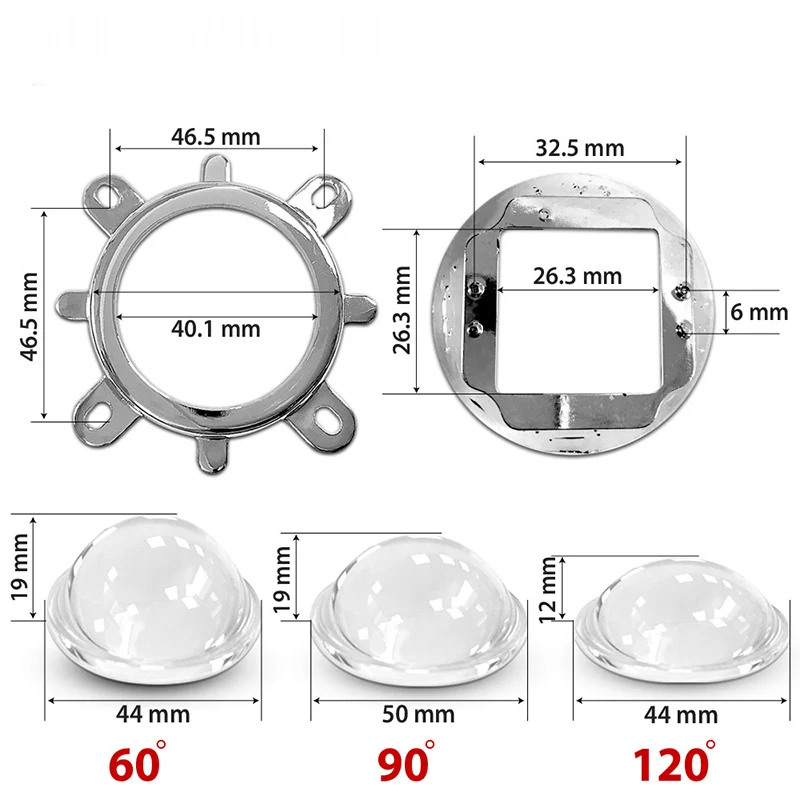 Прямая поставка лампа высокой мощности 60 градусов оптический стеклянный