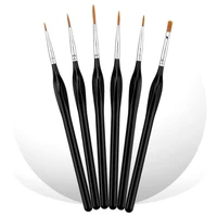 6pcs fine detail artist paint brushes set tiny professional micro miniature painting brushes kit for acrylic oil watercolor