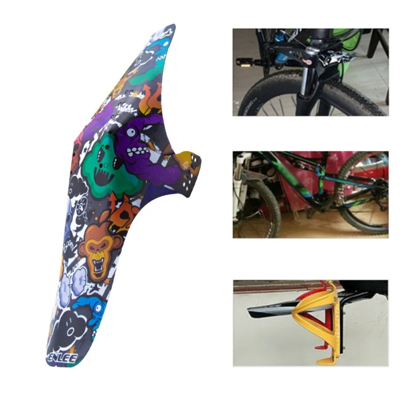 

Bicycle Mudguard Front Rear Mudguard Cycling Road MTB Mountain Bike Fender With 6 Fixing Strap Bicycle Fenders