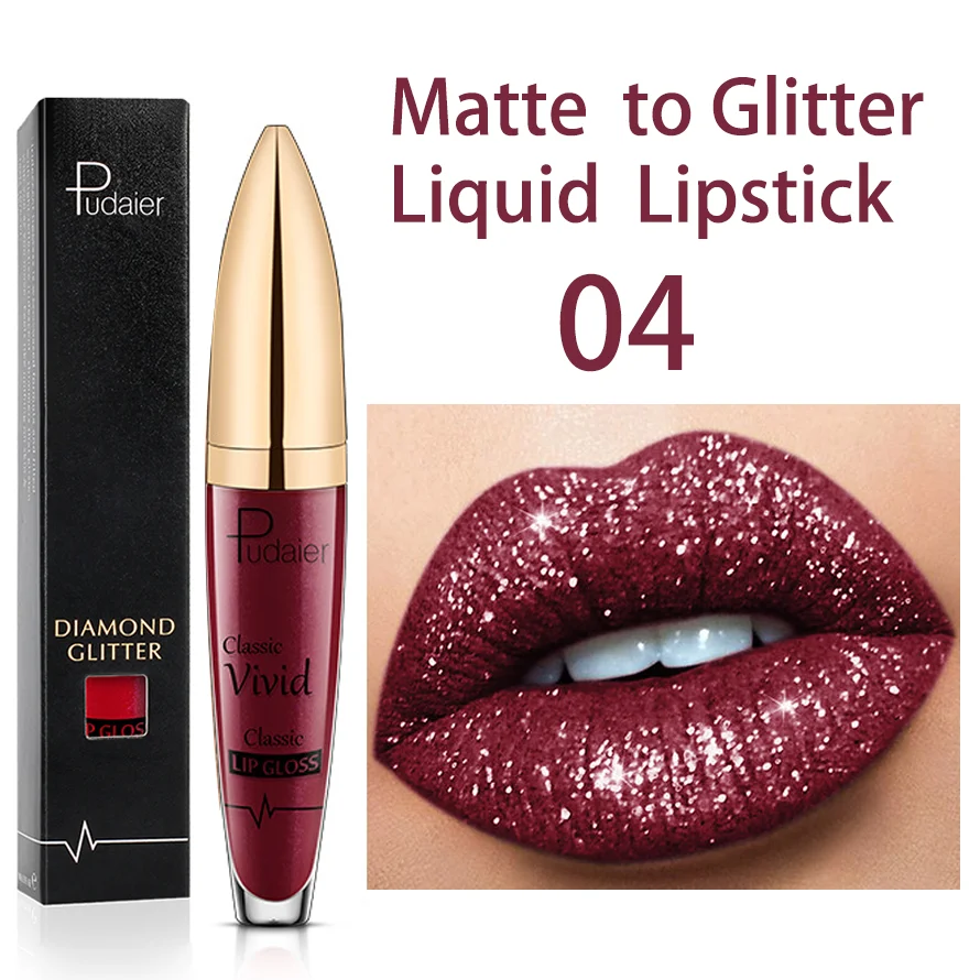 18 Colors Diamond Shimmer Glitter Lipg Loss Matte To Liquid Lipstick Waterproof Pearl Colour Lip Gloss Make Up |