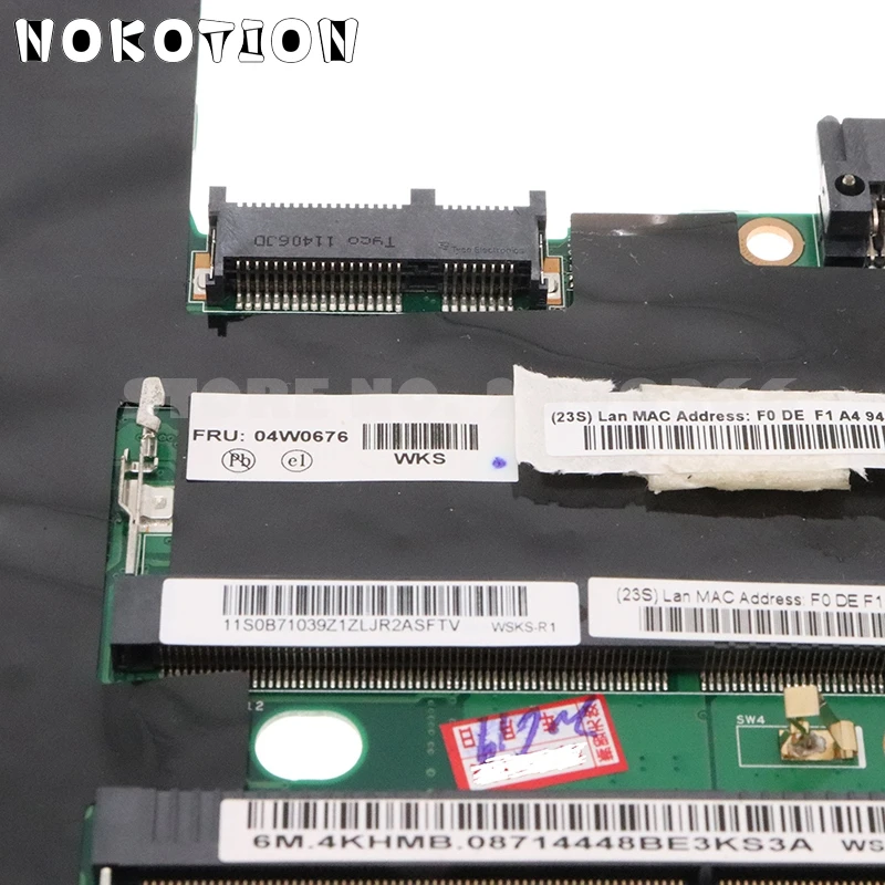 nokotion 04w3286 04w0676 04w0677 main board for lenovo thinkpad x220 laptop motherboard i5 2520m cpu 2 5ghz qm67 ddr3 free global shipping