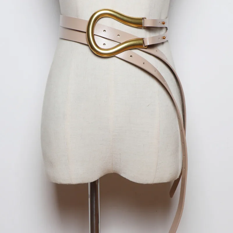 WKOUD EAM 2020 новый модный осенний ремень для женщин из коровьей кожи металлические