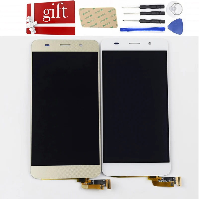 Для huawei Honor 4A Y6 ЖК-дисплей Экран SCL-L01 SCL-L04 SCL-L21 ЖК-дисплей Дисплей Панель Сенсорный экран планшета Стекло в сборе с рамкой