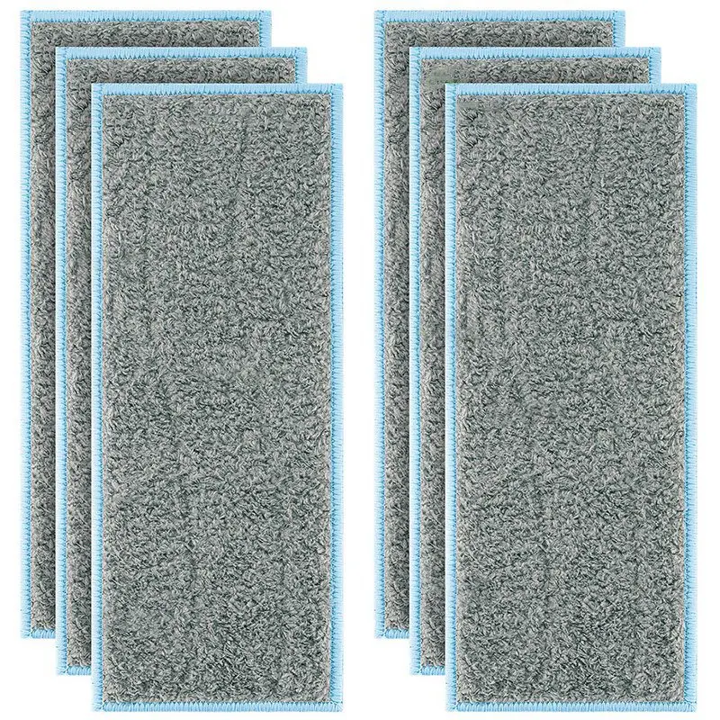 

6 Pack Washable Wet Mopping Pads Replacement Compatible for IRobot Braava Jet M6