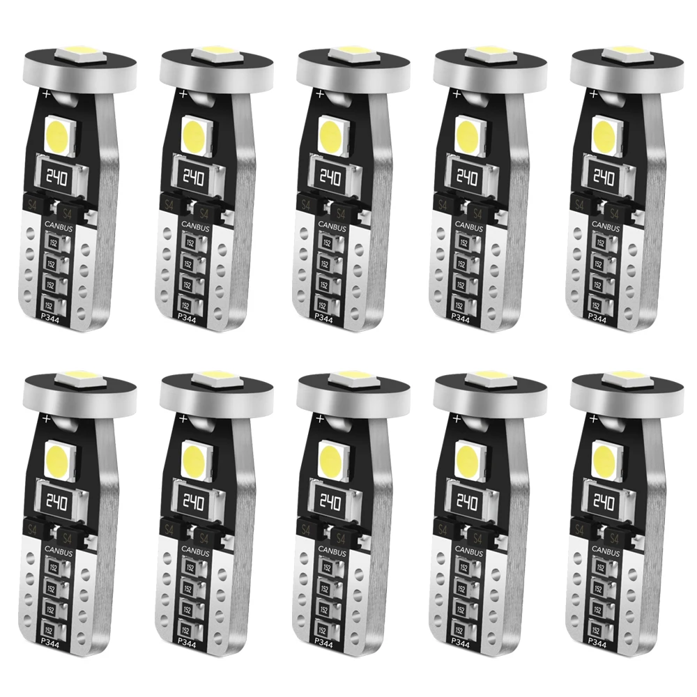 10 шт. светодиодные лампы T10 Led W5W белые для opel astra h j g corsa insignia zafira b vectra c d vivaro |