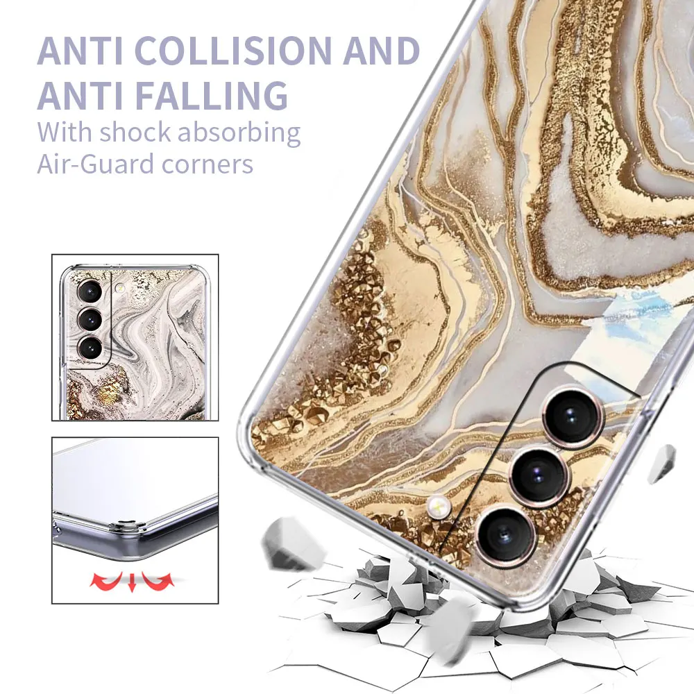 transparent phone case for samsung galaxy s21 ultra s20 fe s10 plus s9 s8 note 20 10 soft silicone cover luxury marble pattern free global shipping