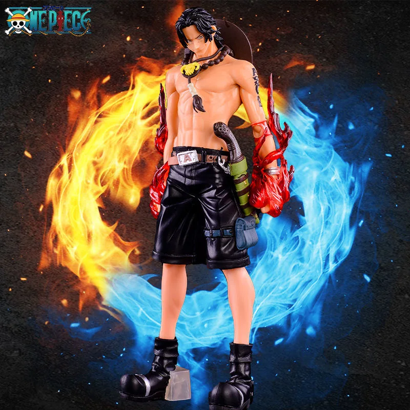 Аниме One Piece Figma Portgas D Ace пожарный кулак Боевая экшн-фигурка Gk Juguetes фигурка