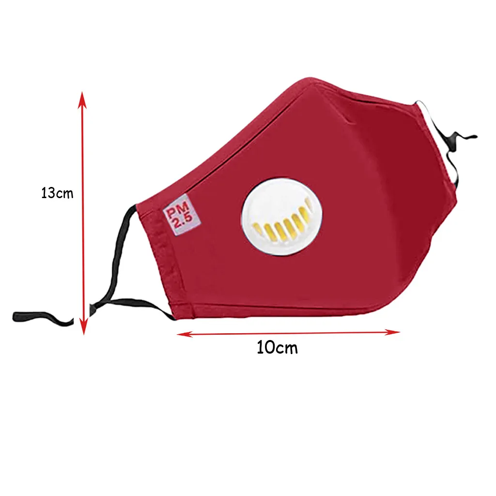 

5PCS Face Mask With 10 Filter Reusable Masque Mouth Masks Fashion Anti-Dust Facial Outdoor Protection Mascarilla Con Filtro