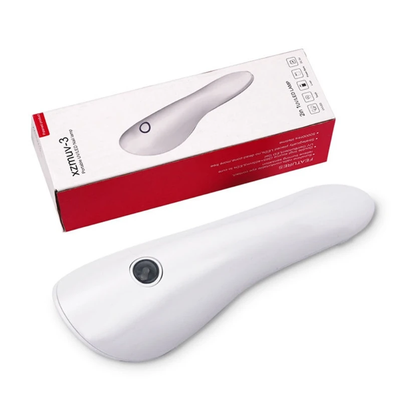 

K0AE Handheld Portable UV LED Nail Lamp Polish Dryer USB Rechargeable Cordless Quick Drying Machine Manicure Nail Art Tools for