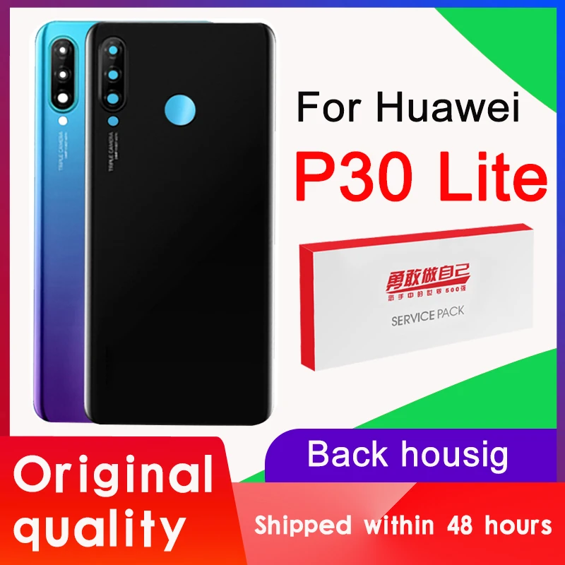 Оригинальный сменный задний корпус для Huawei P30 Lite задняя крышка аккумулятор
