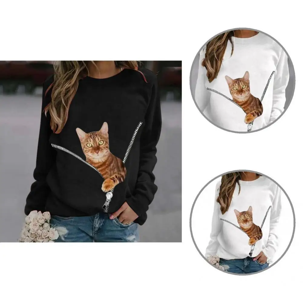 

Great Autumn Sweatshirt Skin-friendly O Neck Vintage Autumn Sweatshirt Sweatshirt Spring Sweatshirt