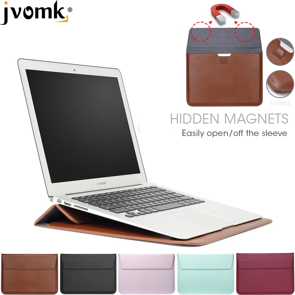 Новый кожаный чехол для Macbook Air Pro retina 11 12 13 15 ноутбука Mac book 3 дюймов|Сумки и чехлы