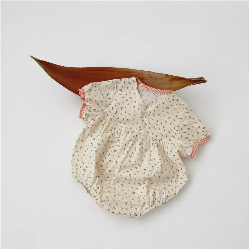 MILANCEL baby girls clothes infant playsuit vintage bodysuits loose style outfit | Мать и ребенок