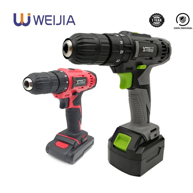 Electric Screwdriver Cordless 18V Mini Portable Electric Drill Lithium Battery Operated Rechargeable Power Tools HOME DIY