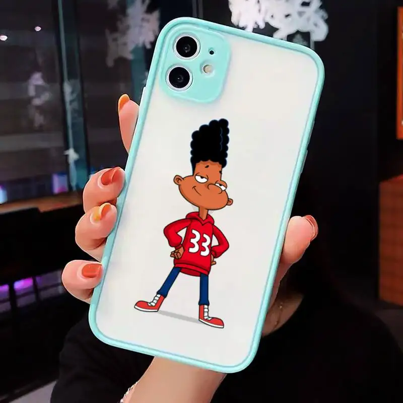 

Hey Arnold American cartoon Phone Case matte transparent For iphone 7 8 11 12 plus mini x xs xr pro max cover