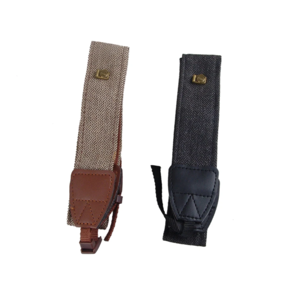 Camera Shoulder Neck Strap Adjustable Cotton Leather Belt For Sony Canon Nikon DSLR Cameras Strap Accessories