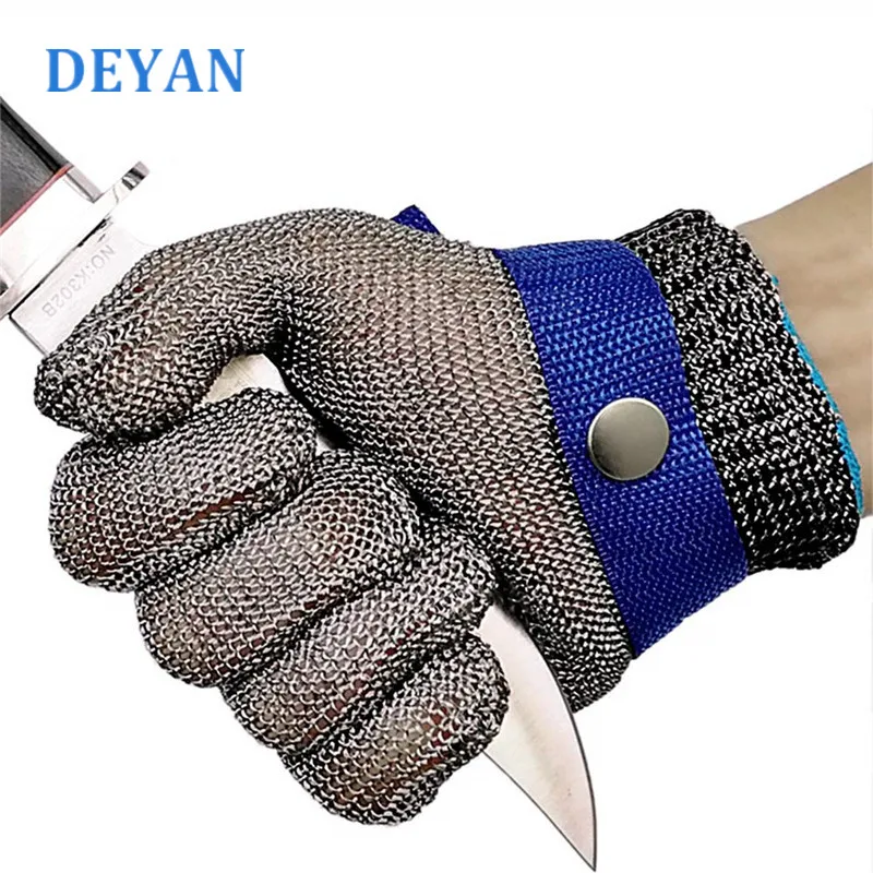 DEYAN 100% Stainless Steel High Quality Butcher Protect Hands Glove Cut Resistant Safety Working Gloves | Безопасность и защита