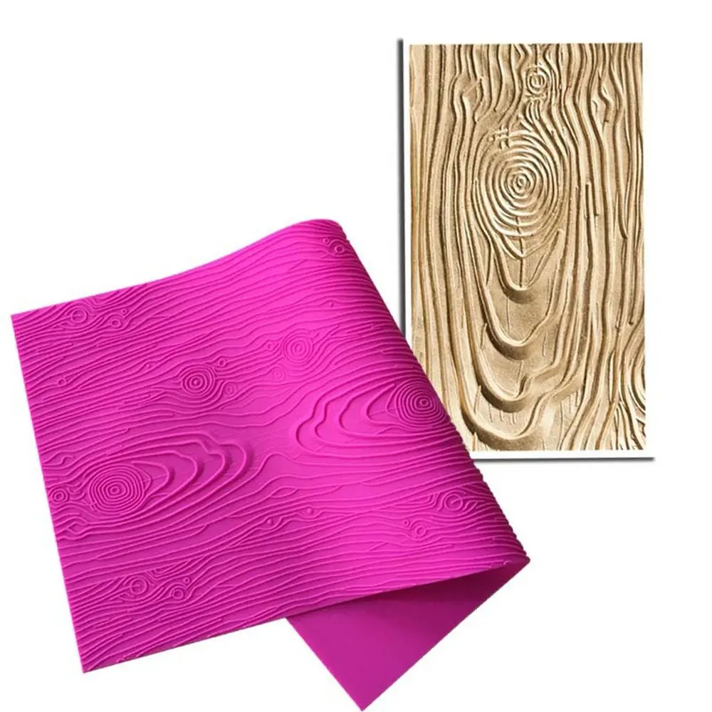 

Woodgrain Fondant Impression Mat Silicone Cake Lace Mold Cake Texture Mat Gumpaste Mold Cake Decorating Tool Party Weeding