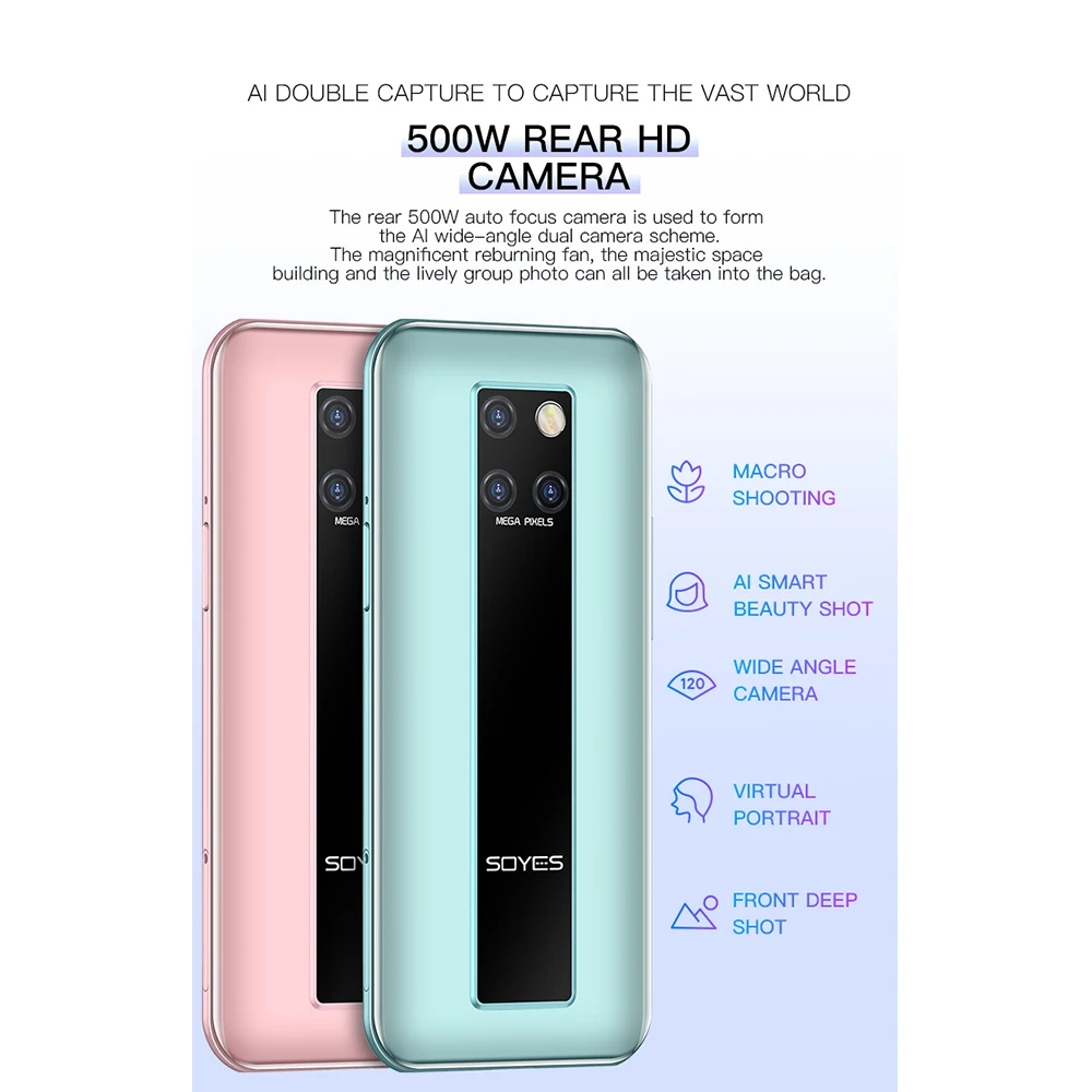 SOYES S10-H Mini 4G мобильный телефон 32 ГБ/64 Гб ROM четырехъядерный 3 49 дюймов Android 9 смартфон
