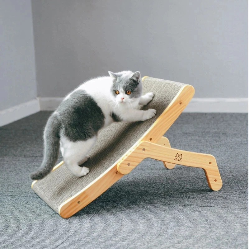 

Scratchers For Large Cats Solid Wood Anti-Scratch Sofa Corrugated Cat Scratcher Pet Grinding Claw Toy Kitten Sleeping Nest Mat