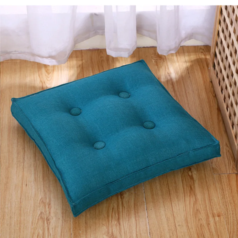 Многофункциональная утолщенная хлопковая льняная подушка для сиденья с татами