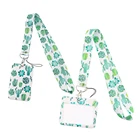 ER765 Противоударная заданяя кактус творческих шнурки держатель для карт для студентов с завязками на шее Мобильный телефон шнур значок метро доступа держатель для карт