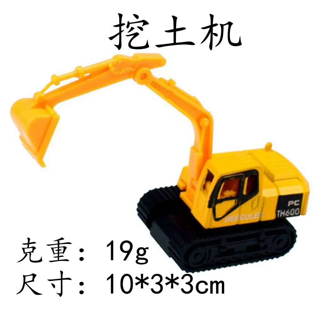 6PCS/set Children's toy sliding alloy engineering dump truck excavator road roller mixer forklift model | Игрушки и хобби