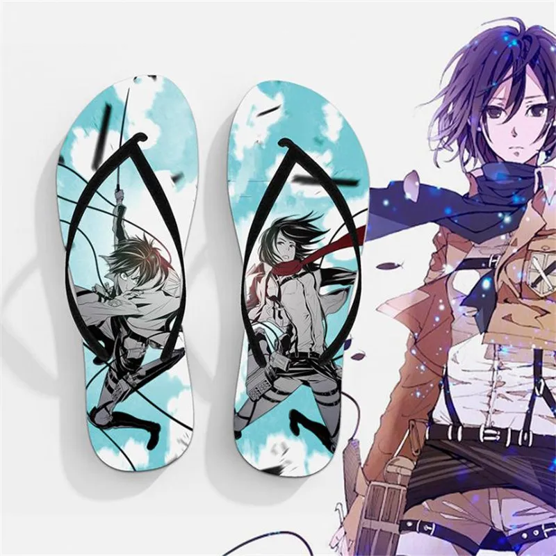 

Anime Slippers Demon Slayer Attack on Titan My Hero Academia One Piece Flip-flops Cosplay Summer Summer Slippers Chaussures
