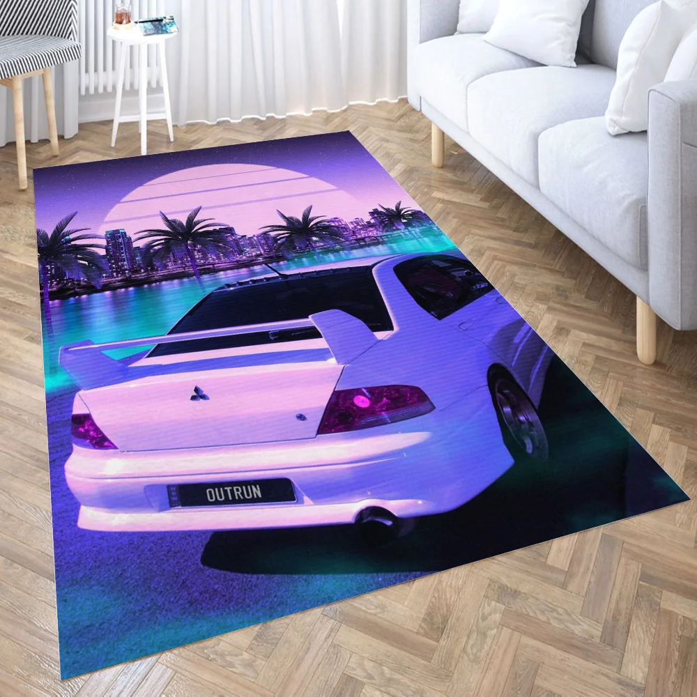 

Lancer EVO 3D Printing Room Bedroom Anti-Slip Plush Floor Mats Home Fashion Carpet Rugs New Dropshipping