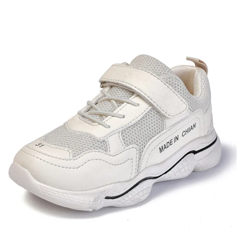 White Tenis Masculino; детская обувь; кроссовки для девочек; Basket Enfant Kinder Schoenen Sapatilha Infantil Menina ayakaabi; детская парусиновая обувь - Цвет: White