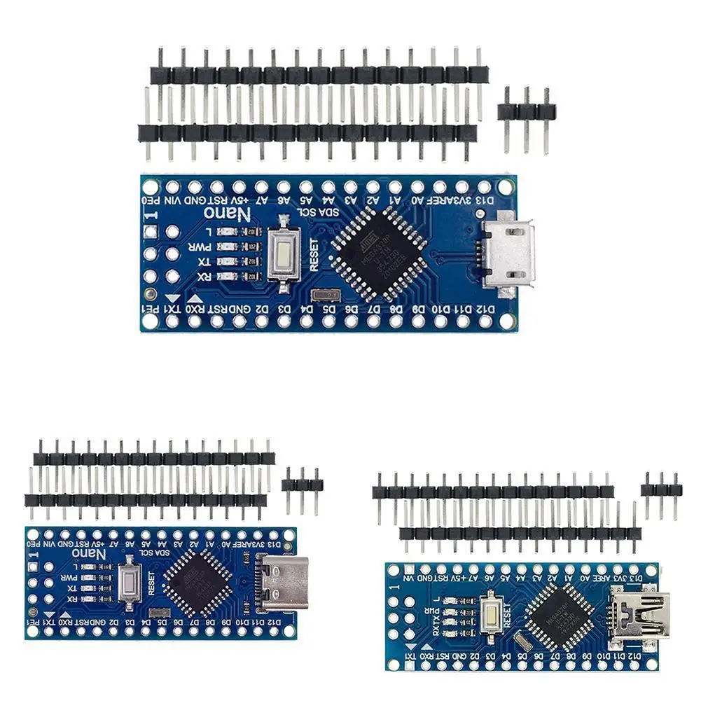 

Для Arduino Nano V3.0 Mini Type-C Micro USB с Загрузчиком совместимый контроллер CH340 USB драйвер 16 МГц ATMEGA328P